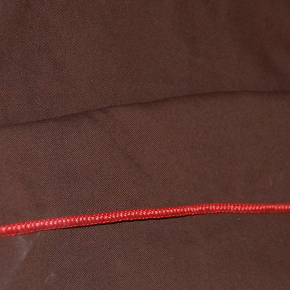 Coach Dust Bag 15" x 13" Brown W/ Red Drawstring - Picture 12 of 12